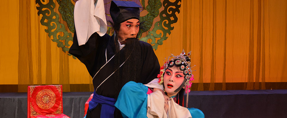 Yunnan Dian Opera Theatre The Killing of Yan Xijiao  Wang Bin (left), Chen Yaping (right)